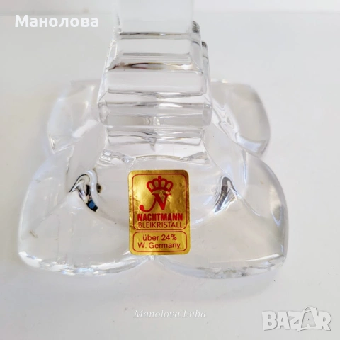 Кристален свещник Nachtmann., снимка 5 - Други ценни предмети - 54142267