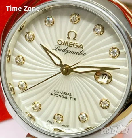 Omega De Ville Ladymatic 34mm Co-Axial Steel & Pink Gold Дамски Различни Варианти, снимка 7 - Дамски - 48000641