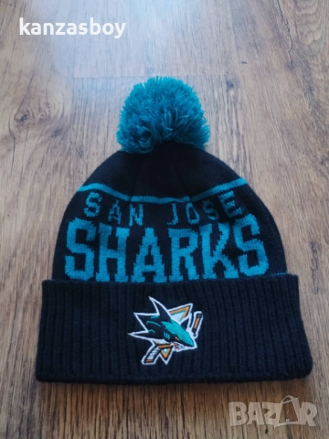 mitchell and ness san jose sharks - зимна фенска шапка КАТО НОВА, снимка 3 - Шапки - 52417109