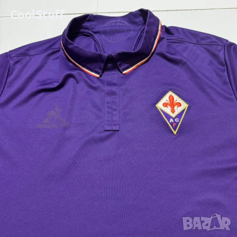 Le Coq Sportif ACF Fiorentina 2016/17 Футболна Тениска Размер XL, снимка 4 - Футбол - 54127617