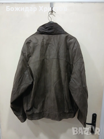 Мъжко кожено яке – естествена кожа, размер XL, снимка 2 - Якета - 53035220