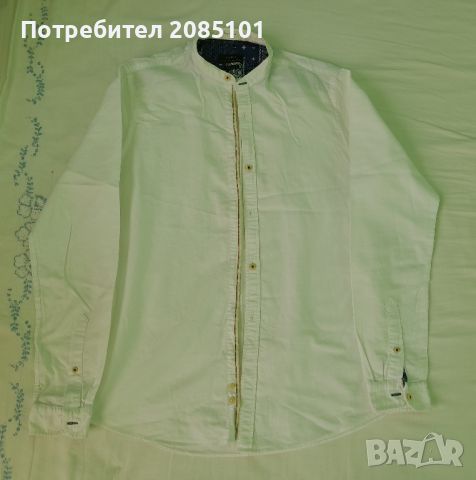 Мъжка бяла риза Zara, снимка 1 - Ризи - 45343500