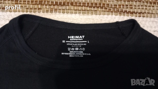 Heimat merino baselayer/блуза L, снимка 4 - Спортни дрехи, екипи - 53563571
