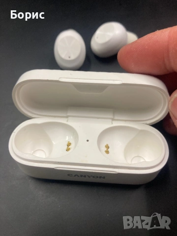 Слушалки CANYON CNE-CBTHS1W, като нови, снимка 3 - Bluetooth слушалки - 53586076