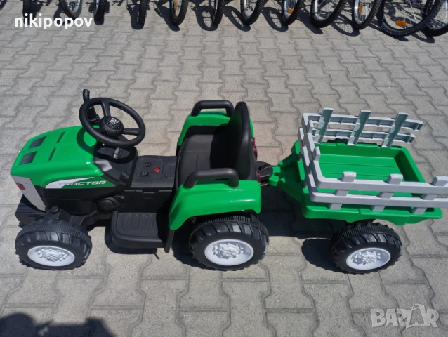 NEBRASKA акумулаторен трактор с ремарке DALLAS зелен, снимка 5 - Други - 53849211