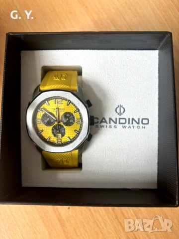 НОВ “Candino Swiss C4774/1” Sapphire/ Chrono 10bar - 490лв, снимка 2 - Мъжки - 53532646