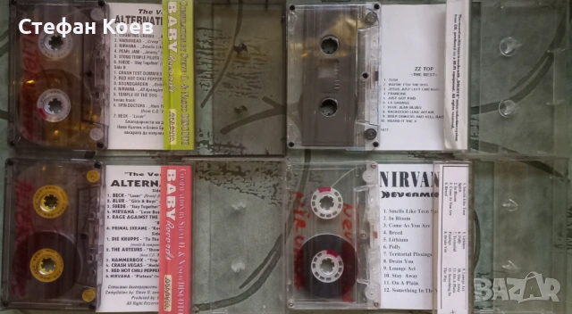Нелицензирани аудио касети ZZ Top,Nirvana,Grunge Mode, снимка 2 - Аудио касети - 53511318