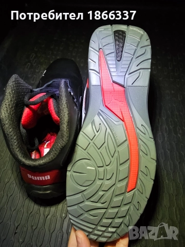 Работни обувки Puma 45 PUMA TOURING BLACK MID S3 ESD SRC, снимка 3 - Други - 52648535