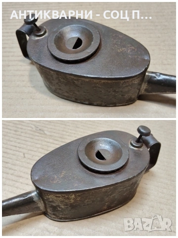 Стара Соц Метална Масльонка. / НОМЕР 1754., снимка 3 - Антикварни и старинни предмети - 53991343