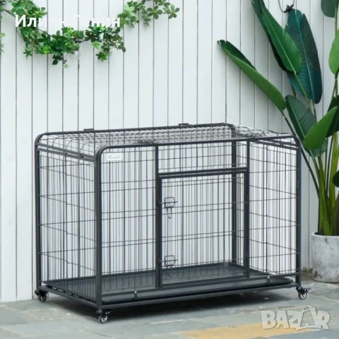Сгъваема метална клетка за кучета PawHut, снимка 15 - За кучета - 54164257