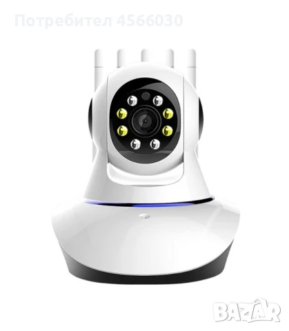 Безжична панорамна камера за видеонаблюдение с 360-градуса и 2K пиксела IP36