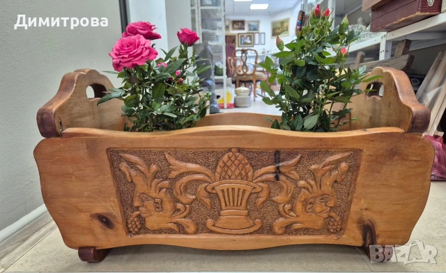 Сандъче за цветя, масив, дърворезба , снимка 6 - Декорация за дома - 53956064
