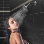 Душ глава 10 см, 5 режима, хром, 360° въртене, водоспестяваща, снимка 2