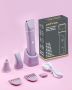 Дамска електрическа самобръсначка с керамични остриета, тример за жени за мокро и сухо, лилаво, снимка 7