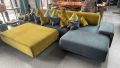 Дизайнерски диван и табуретка, снимка 1 - Дивани и мека мебел - 45710510