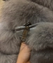 Палто от естествена кожа и косъм от лисица , снимка 8