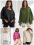 Свободен дамски суичър тип пачуърк с обло деколте, 5цвята , снимка 1