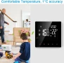 Kavolet Smart термостат за електрическо подово отопление, LCD дисплей, снимка 3