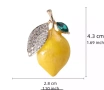 Брошка лимон, снимка 2