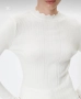 Koton бял пуловер М, снимка 2