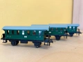 3 пътнически вагона Trix 20114 H0 1:87 ретро модел Влак, влакче, локомотив , снимка 1