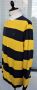 Polo Ralph Lauren Vintage 90’s Pique Rugby Shirt Men’s Yellow/Blue Striped XL, снимка 10