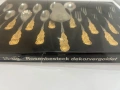 Нов позлатен комплект за хранене 22/23 К злато, снимка 2