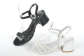 СЕЗОН'24! Ниски елегантни дамски сандали с широк ток - Два цвята, снимка 1 - Сандали - 44938534