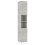 vidaXL Шкаф за баня, бетонно сиво, 30x30x179 см, ПДЧ)SKU:802628, снимка 1 - Шкафове - 45594473