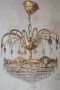 Антикварен кристален полилей , снимка 3