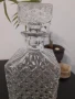 Кристална бонбониера, захарница, стъклена гарафа и кристална чаша, снимка 4