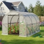 Компактна бяла оранжерия - професионална защита и идеални условия за вашите култури - 3 х 2 х 2м, снимка 1