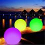 LED Надуваеми Плажни Топки за Парти Декорация 12 цвята + Дистанционно