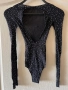 Ново парти коктейлно официално черно бляскаво боди универсален размер, снимка 1