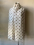 Бял шал на бежови точки, снимка 4