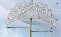 Пръснато ветрило метална корона тиара дамска детска , снимка 3