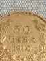 Стара монета 50 лева 1940г. Царство България Цар Борис трети 46164, снимка 2