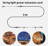 Удължителен водоустойчив кабел за LED гирлянди G40, IP65, 3 метра. 2 пин, снимка 2