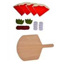 Дървен кухненски комплект - Пица с дъска за рязане (004), снимка 1 - Игри и пъзели - 45523951
