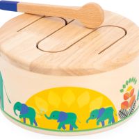 Janod Дървен барабан, образователна музикална играчка за малки деца 18+ месеца, снимка 7 - Образователни игри - 45717566
