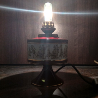 Порцеланова, ръчно изработена лампа от Италия, Флоренция. , снимка 6 - Настолни лампи - 45062015