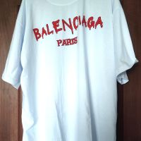 BALENCIAGA тениски овърсайз висок клас, снимка 4 - Тениски - 45683080