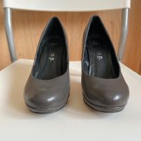 Сиви дамски обувки на ток, снимка 4 - Дамски обувки на ток - 45556901