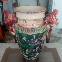 Антикварна,красива и уникална,китайска ваза.Подписана., снимка 4 - Колекции - 45146772