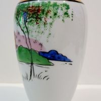 Японска ръчно рисувана порцеланова ваза., снимка 3 - Други ценни предмети - 45125543