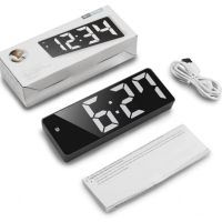 Дигитален настолен часовник с будилник и USB зареждане GH0712L, снимка 1 - Друга електроника - 45571666