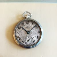 Джобен часовник ТИСОТ TISSOT LOCLE 1937г, снимка 6 - Антикварни и старинни предмети - 45192282