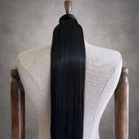 Екстеншън опашка черен , снимка 2 - Аксесоари за коса - 45192412
