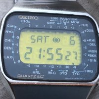 ретро LCD "SEIKO" World Time M158 - 5009 - JAPAN - 1970г., снимка 9 - Антикварни и старинни предмети - 45141934