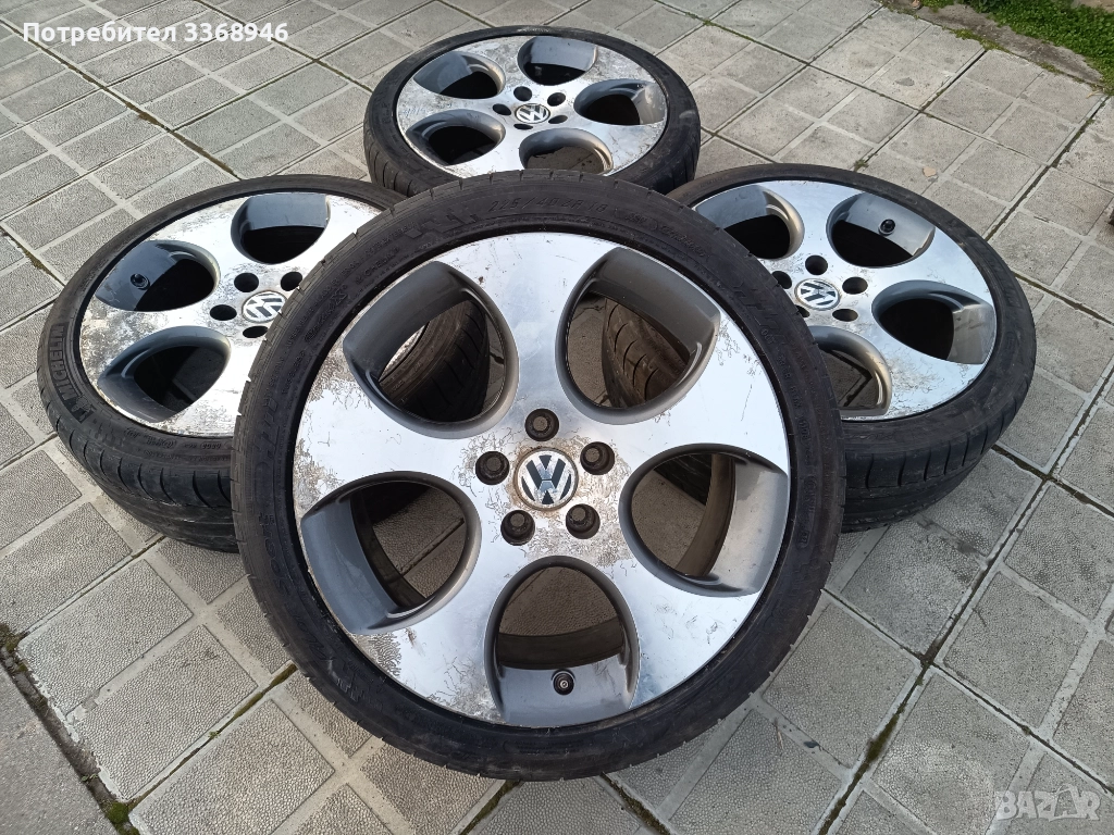 Джанти VW DETROIT GTI 18" 5X112 с гуми Michelin 225/40/18, снимка 1